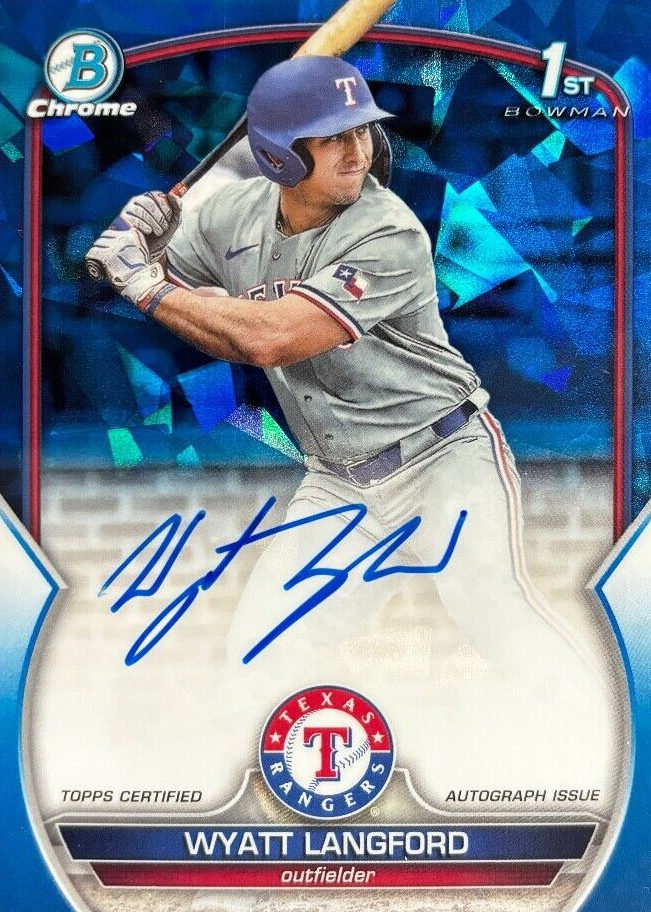 BGS ワイアット・ラングフォード サイン 2023 Bowman Draft