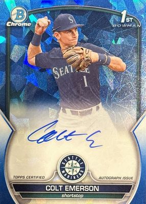 Colt Emerson 2023 Bowman's Best #B23-CE Best of 2023 Autographs