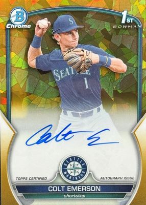 2023 Bowman Draft Sapphire Edition #CDA-CE Chrome Prospect Auto - Gold /50 (1st)
