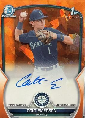 2023 Bowman Draft Sapphire Edition #CDA-CE Chrome Prospect Auto - Orange /25 (1st)