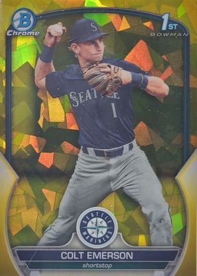 2023 Bowman Draft Sapphire Edition #BDC-42 Chrome - Yellow /75 (1st)