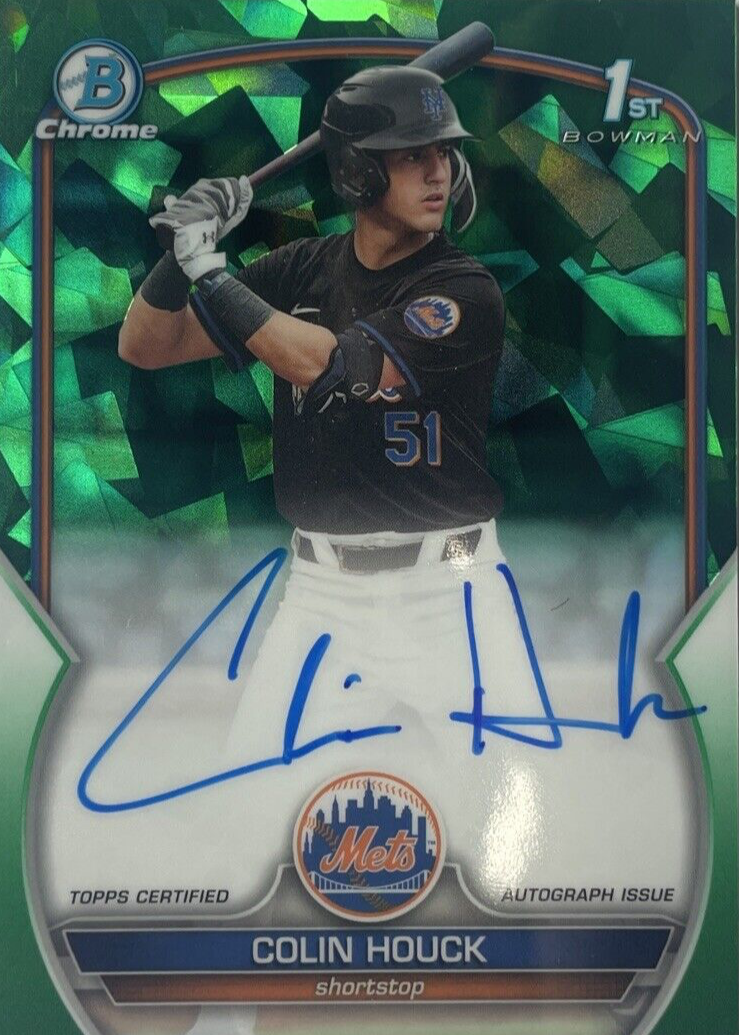 Colin Houck 2023 Bowman Draft Sapphire Edition #CDA-CH Chrome 