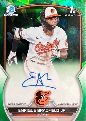 2023 Bowman Draft Sapphire Edition #CDA-EBR Chrome Prospect Auto - Green /99 (1st)