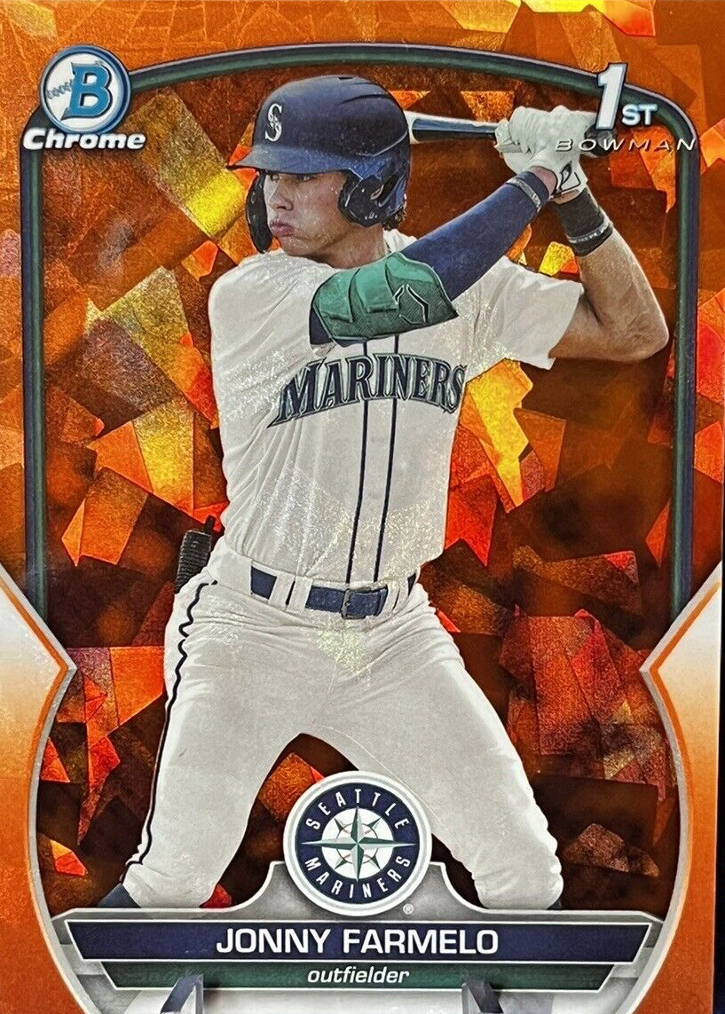 Jonny Farmelo 2023 Bowman Draft Sapphire Edition #BDC-177 Chrome 