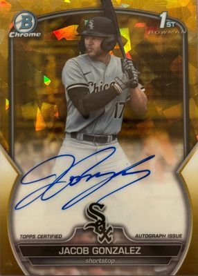 2023 Bowman Draft Sapphire Edition #CDA-JGO Chrome Prospect Auto - Gold /50 (1st)