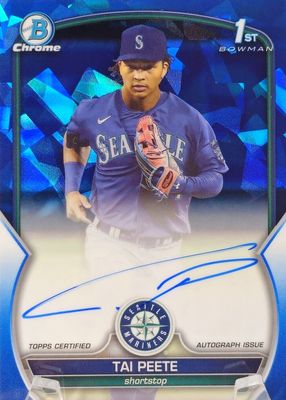 2023 Bowman Draft Sapphire Edition #CDA-TP Chrome Prospect Auto /199 (1st)