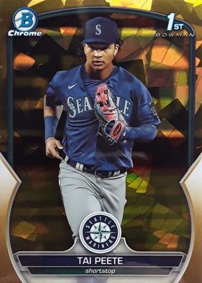 2023 Bowman Draft Sapphire Edition #BDC-28 Chrome - Gold /50 (1st)