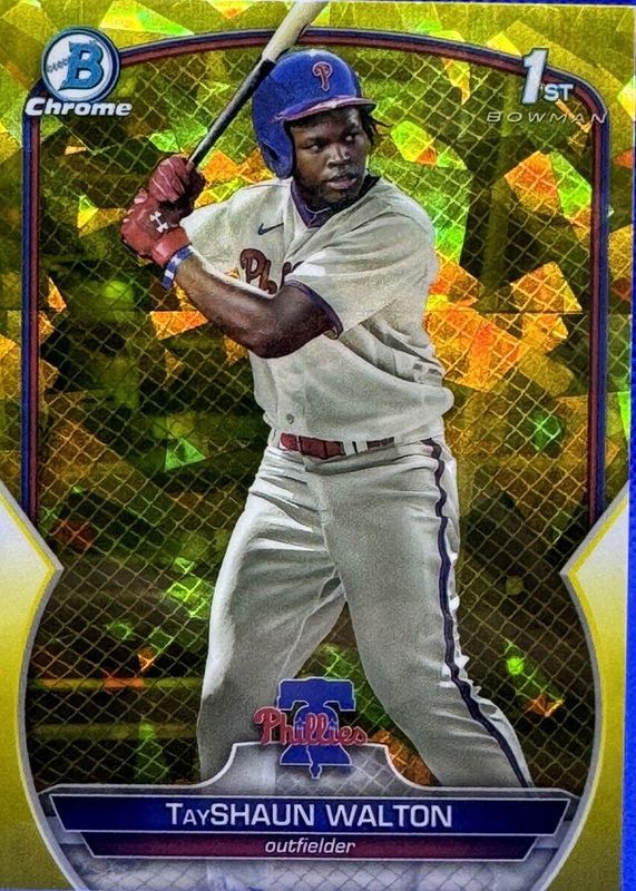 2023 Bowman Draft Sapphire Edition #BDC-183 Chrome - Yellow /75 (1st)