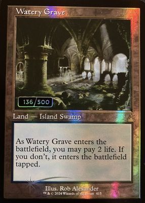Watery Grave 2024 Ravnica Remastered #415 Retro Frame /500
