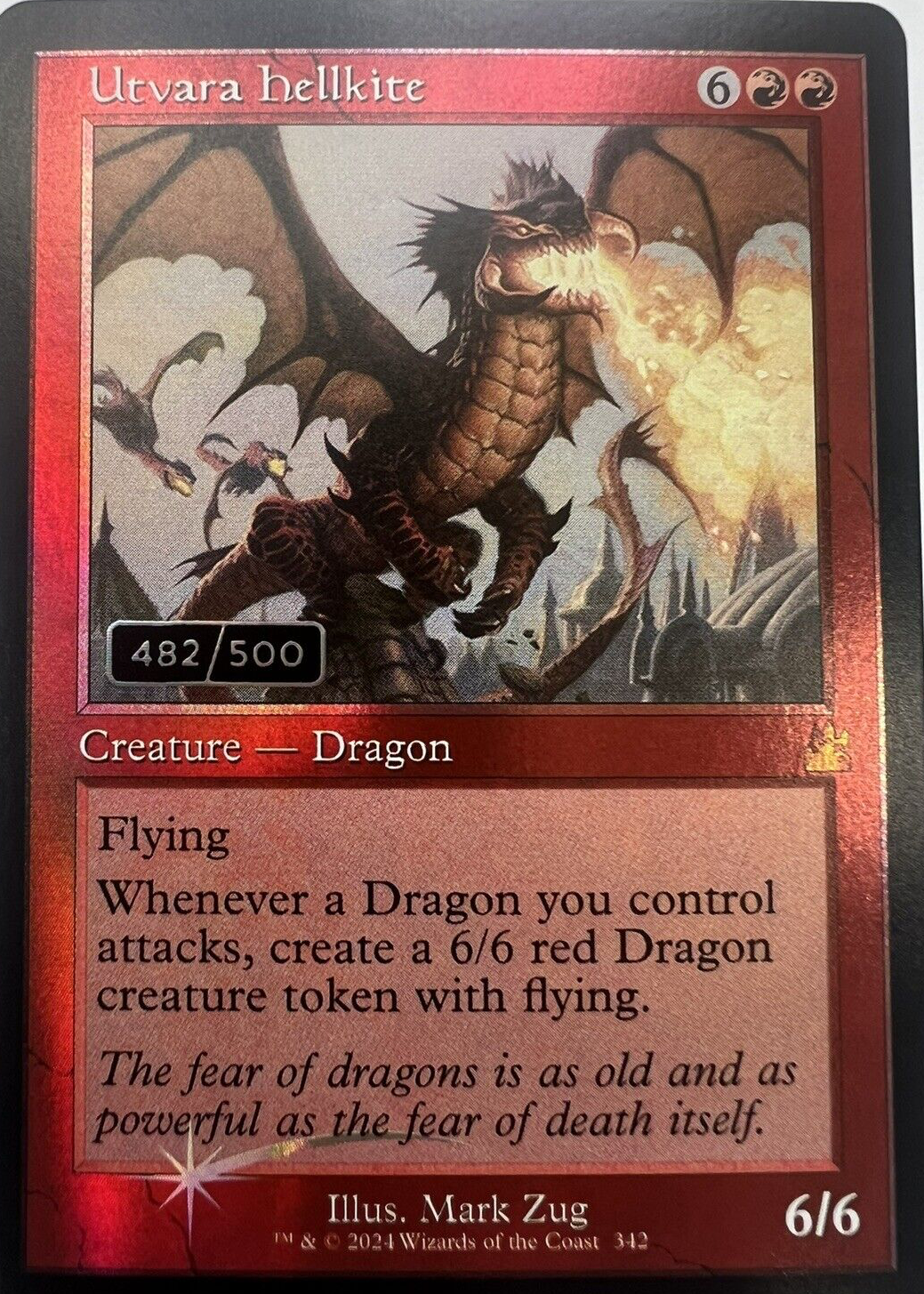 Utvara Hellkite 2024 Ravnica Remastered #342 Retro Frame /500 Price Guide -  Sports Card Investor, image size:1039x1455