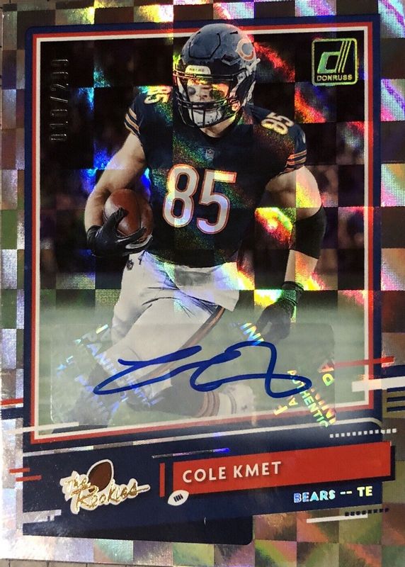 Cole Kmet 2020 Donruss #TR-CK The Rookies Autographs (/299) RAW