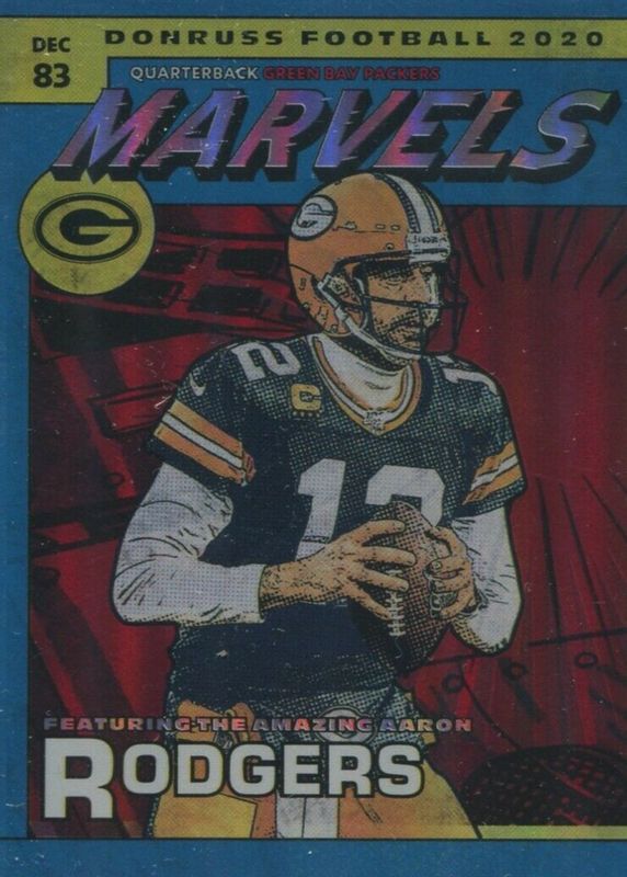 Aaron Rodgers 2020 Donruss #M-AR Marvels /(SSP) PSA 10