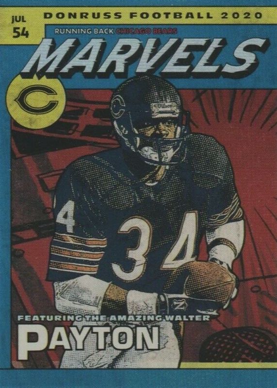 Walter Payton 2020 Donruss #M-WP Marvels /(SSP) BGS 10 PRISTINE