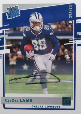 2020 Donruss #306 Rated Rookie Autographs Canvas /49