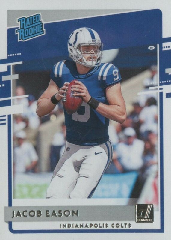 Jacob Eason 2020 Donruss #312 Aqueous Test Rookie PSA 10