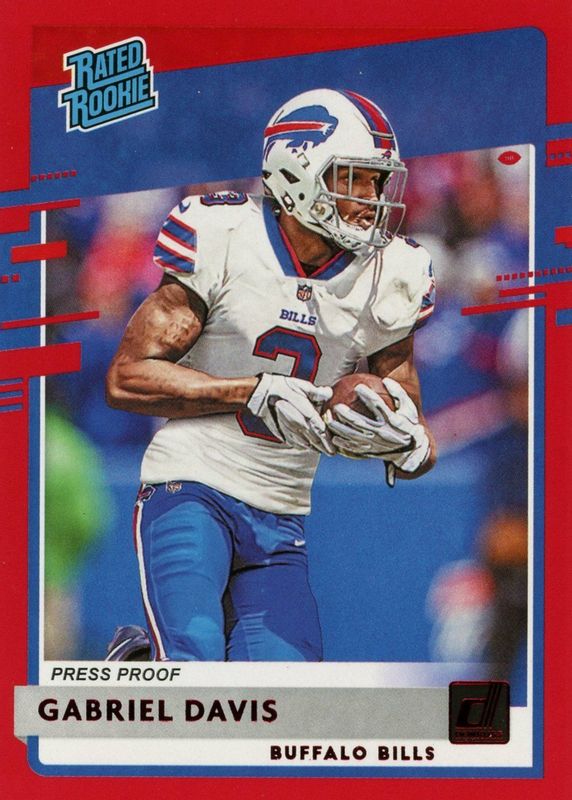 Gabriel Davis 2020 Donruss #337 Press Proof Red Rookie SGC 10