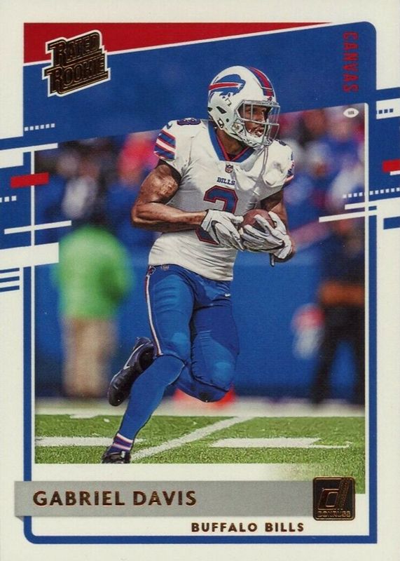 Gabriel Davis 2020 Donruss #337 Canvas Rookie RAW