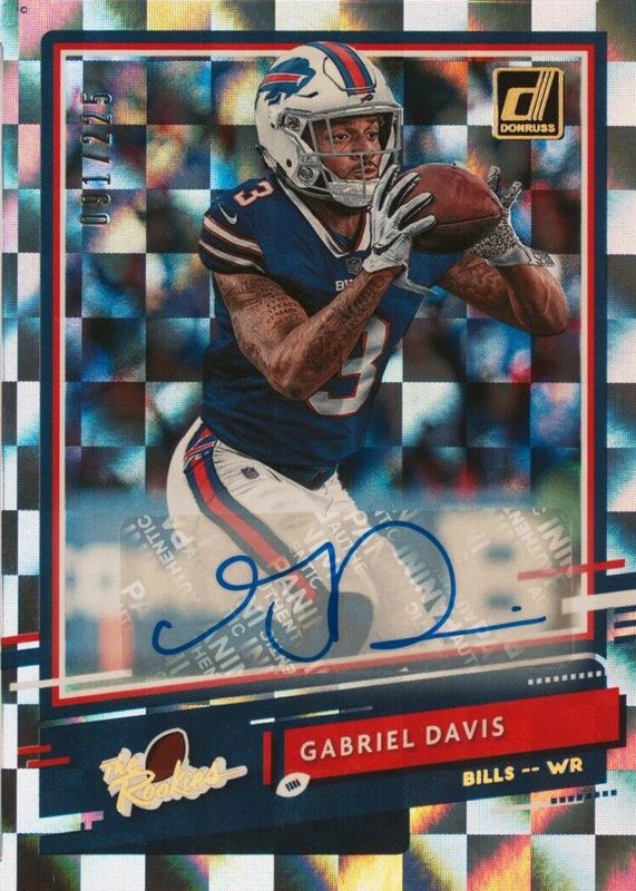 Gabriel Davis 2020 Donruss #TR-GD The Rookies Autographs (/225) Rookie BGS 9