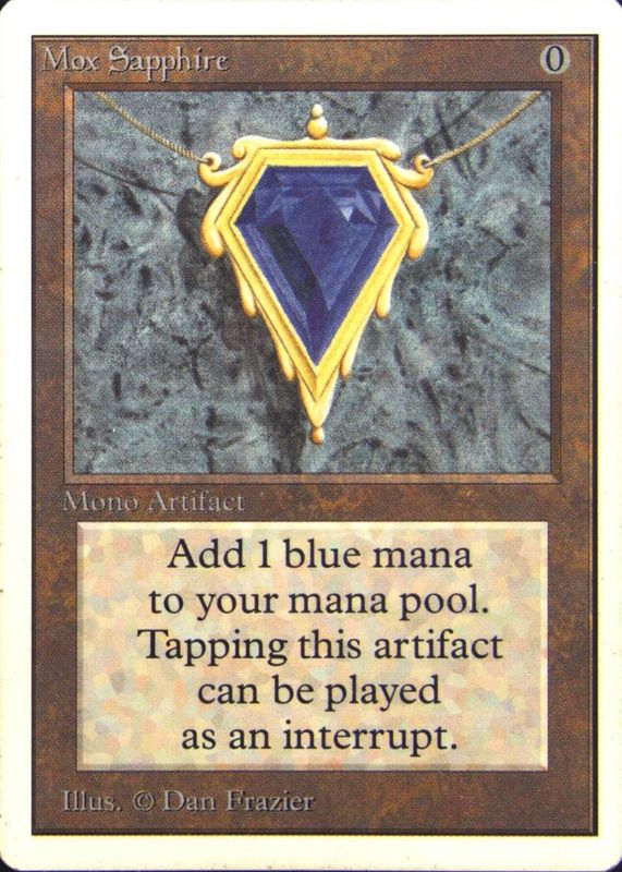 Mox Sapphire 1993 Unlimited Edition Base PSA 5.5