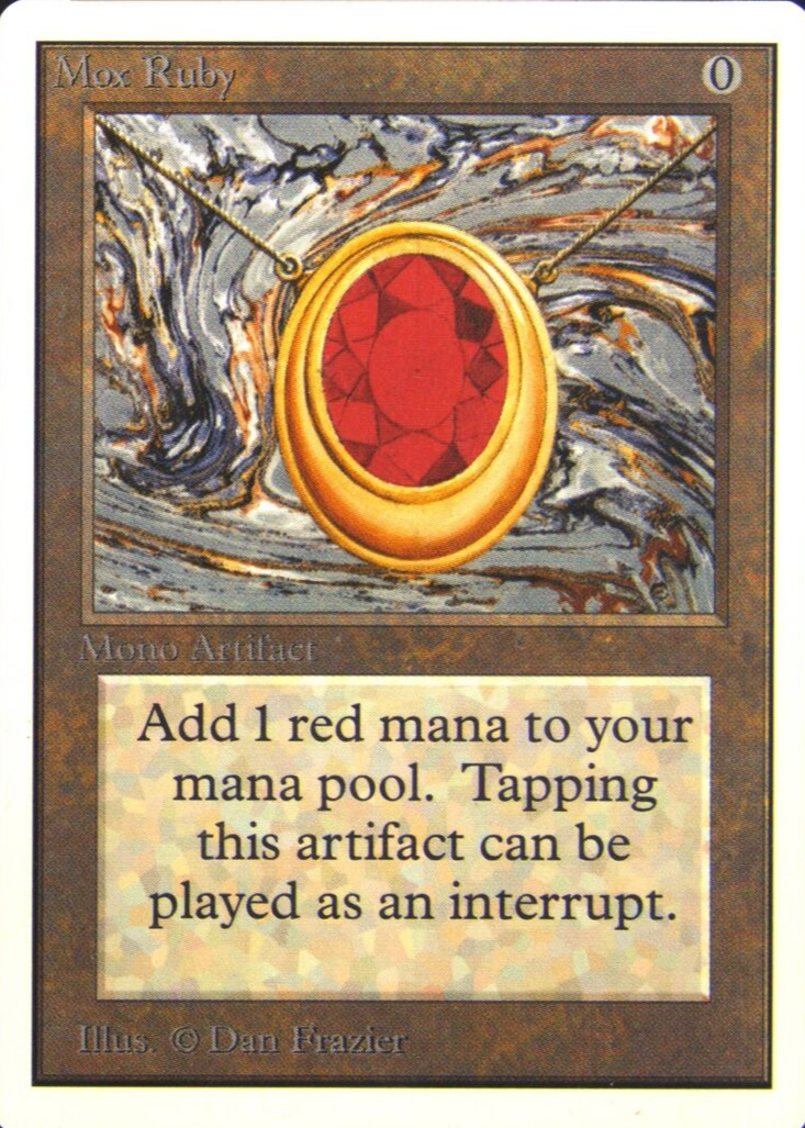 Mox Ruby 1993 Unlimited Edition Base RAW Price Guide - Sports 