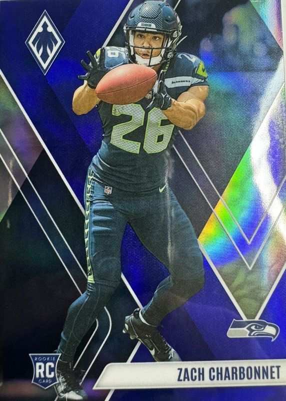 Zach Charbonnet 2023 Phoenix #127 Blue /35 Rookie RAW
