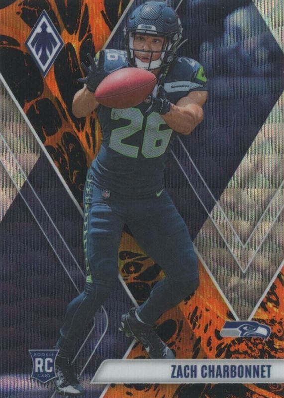 Zach Charbonnet 2023 Phoenix #127 Lava /175 Rookie RAW