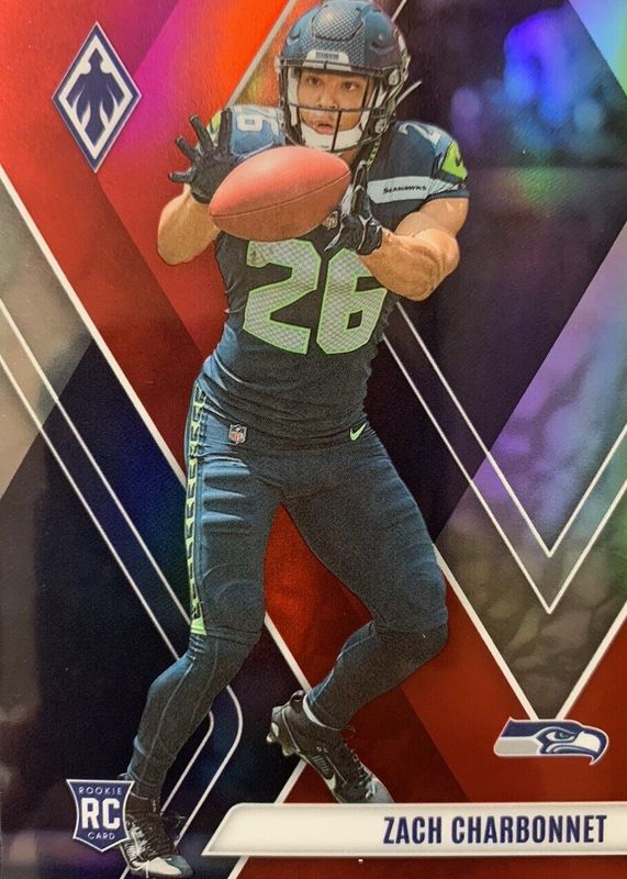 Zach Charbonnet 2023 Phoenix #127 Red /250 Rookie RAW