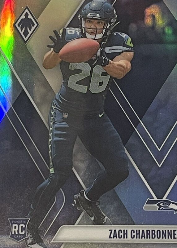 Zach Charbonnet 2023 Phoenix #127 Silver Rookie RAW