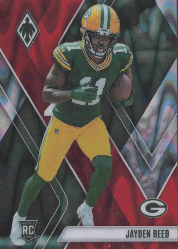 Jayden Reed 2023 Phoenix #111 Red Seismic /199 Rookie RAW