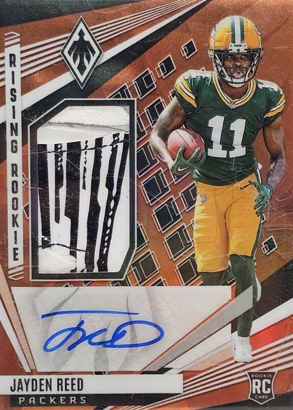 Jayden Reed 2023 Phoenix #RMS-JRE Rising Rookie Material Signatures - Gloves (/99) RAW