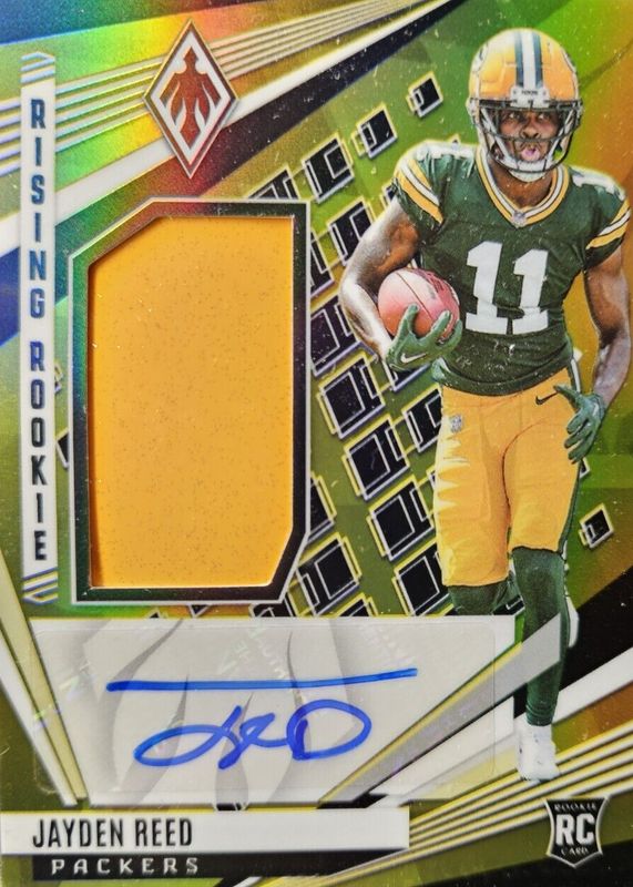 Jayden Reed 2023 Phoenix #RMS-JRE Rising Rookie Material Signatures - Helmet /25 RAW