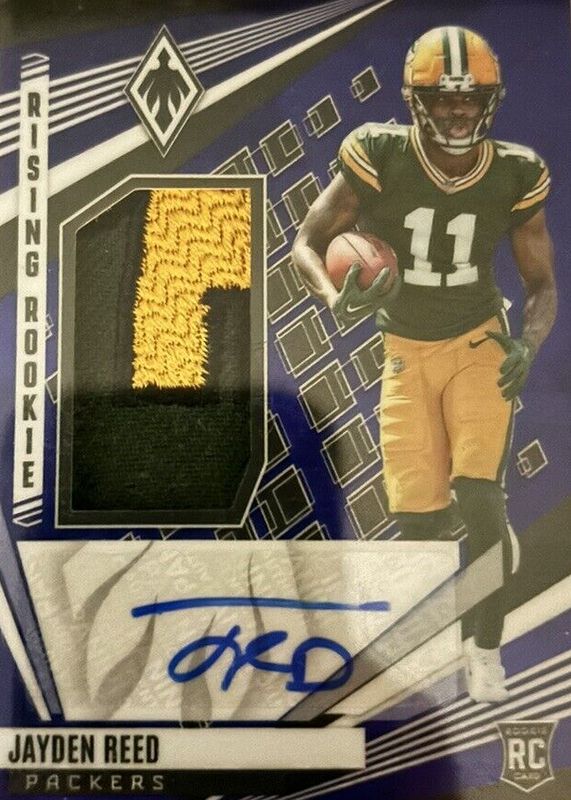 Jayden Reed 2023 Phoenix #RMS-JRE Rising Rookie Material Signatures - Hat /10 RAW