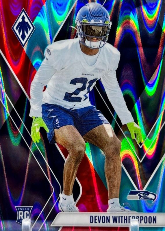 Devon Witherspoon 2023 Phoenix #145 Fire & Ice Seismic /50 Rookie RAW