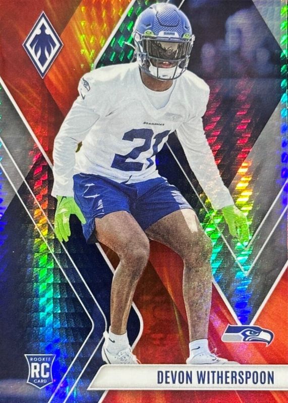 Devon Witherspoon 2023 Phoenix #145 Fire Burst /340 Rookie RAW