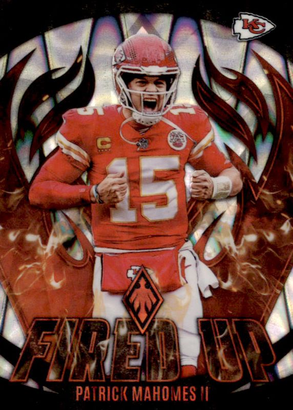 Patrick Mahomes II 2023 Phoenix #FU-1 Fired Up - Silver Seismic RAW