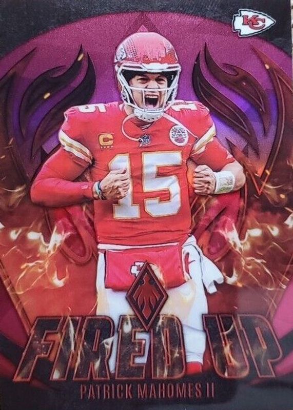 Patrick Mahomes II 2023 Phoenix #FU-1 Fired Up - Pink /175 RAW
