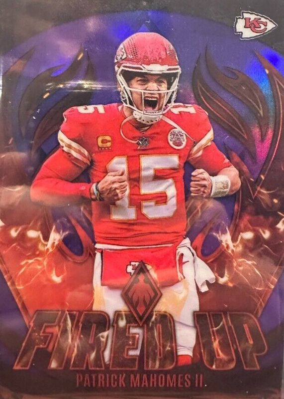 Patrick Mahomes II 2023 Phoenix #FU-1 Fired Up - Purple /99 RAW