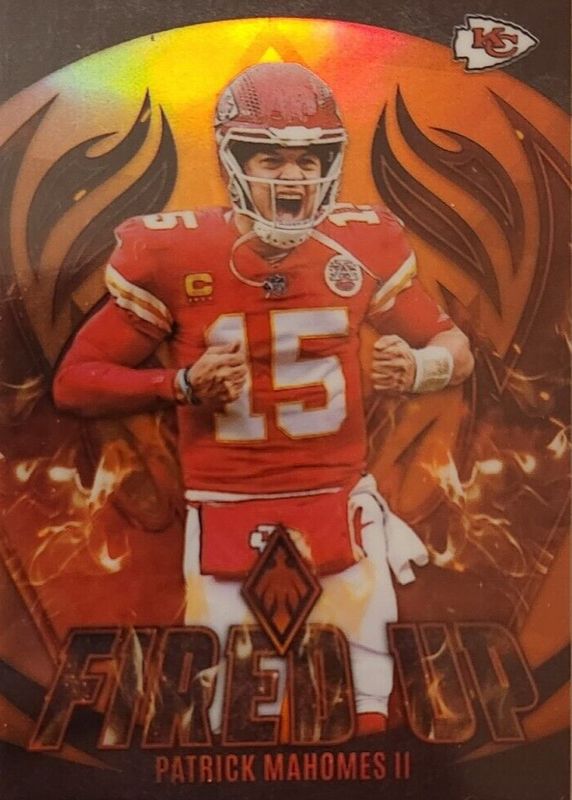 Patrick Mahomes II 2023 Phoenix #FU-1 Fired Up - Orange /75 RAW