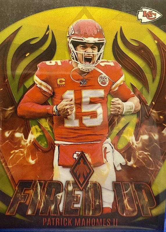 Patrick Mahomes II 2023 Phoenix #FU-1 Fired Up - Yellow /50 RAW