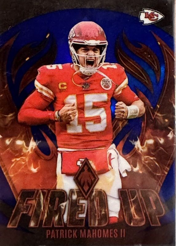 Patrick Mahomes II 2023 Phoenix #FU-1 Fired Up - Blue /25 RAW