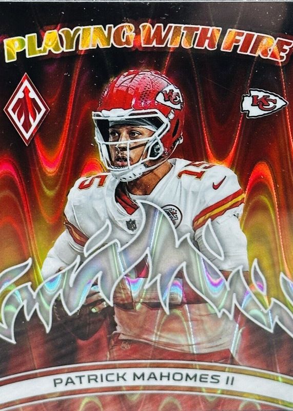 Patrick Mahomes II 2023 Phoenix #PWF-8 Playing with Fire - Silver Seismic RAW
