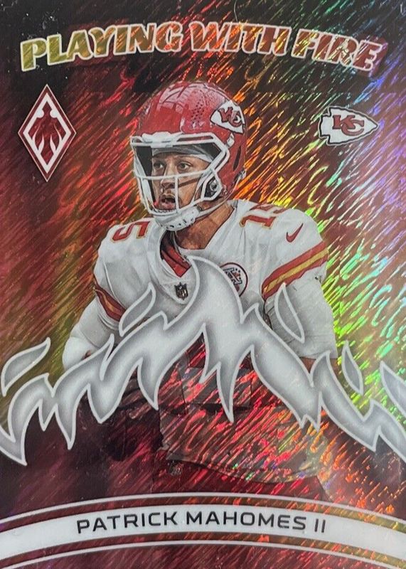Patrick Mahomes II 2023 Phoenix #PWF-8 Playing with Fire - White Shimmer /(SSP) RAW
