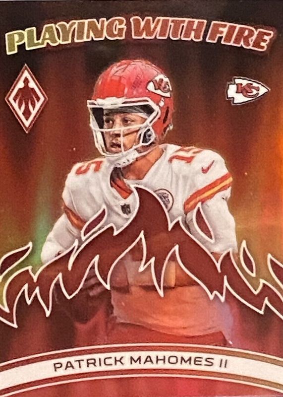 Patrick Mahomes II 2023 Phoenix #PWF-8 Playing with Fire - Red /199 RAW