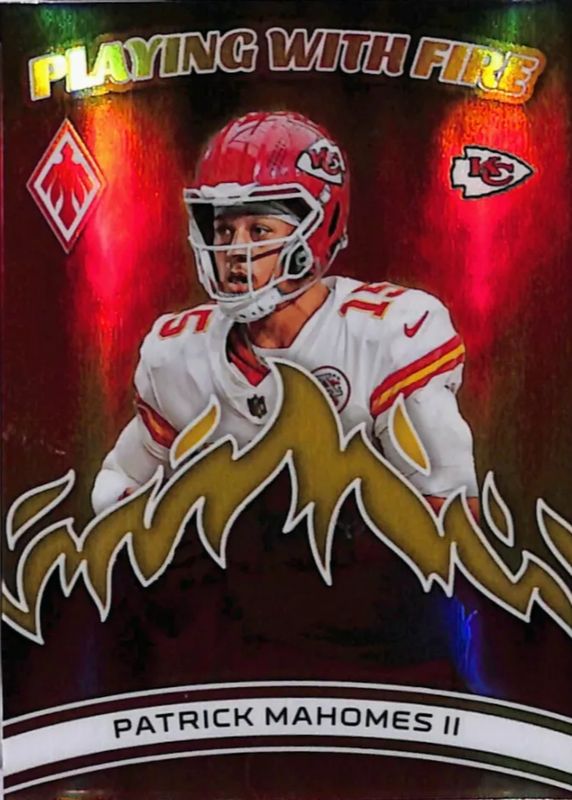 Patrick Mahomes II 2023 Phoenix #PWF-8 Playing with Fire - Yellow /50 RAW