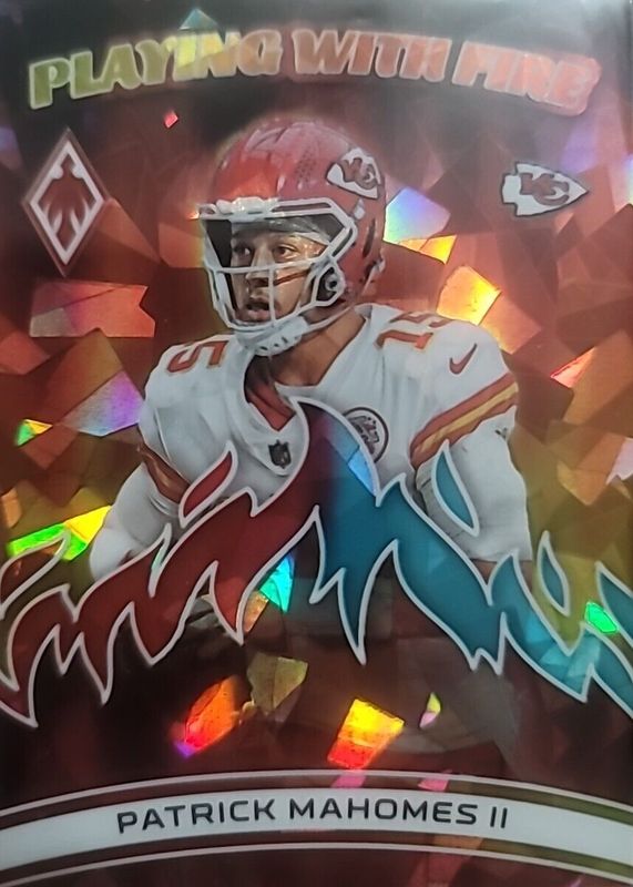 Patrick Mahomes II 2023 Phoenix #PWF-8 Playing with Fire - Fire & Ice /35 RAW