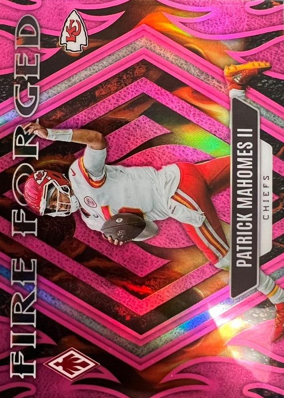 Patrick Mahomes II 2023 Phoenix #FF-1 Fire Forged - Pink /175 RAW