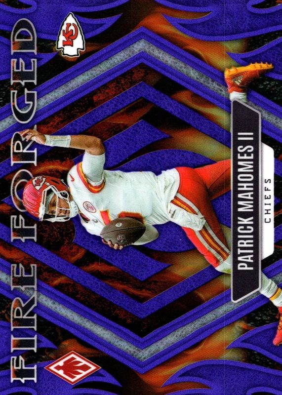 Patrick Mahomes II 2023 Phoenix #FF-1 Fire Forged - Purple /125 RAW
