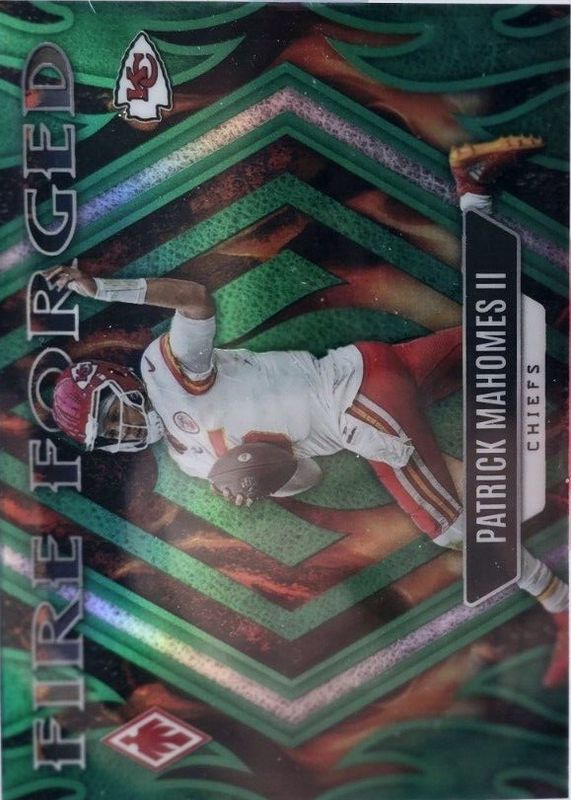 Patrick Mahomes II 2023 Phoenix #FF-1 Fire Forged - Green /25 RAW