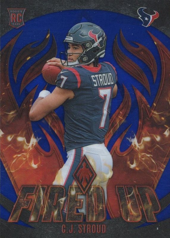 CJ Stroud 2023 Phoenix #FU-2 Fired Up - Blue /25 Rookie RAW