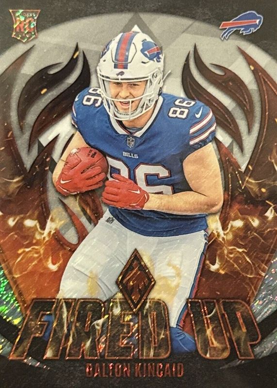 Dalton Kincaid 2023 Phoenix #FU-20 Fired Up - White Shimmer /(SSP) Rookie RAW